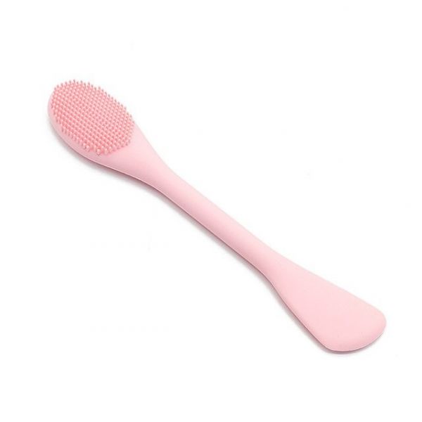 Soft Double Sided Face Wash Brush pink